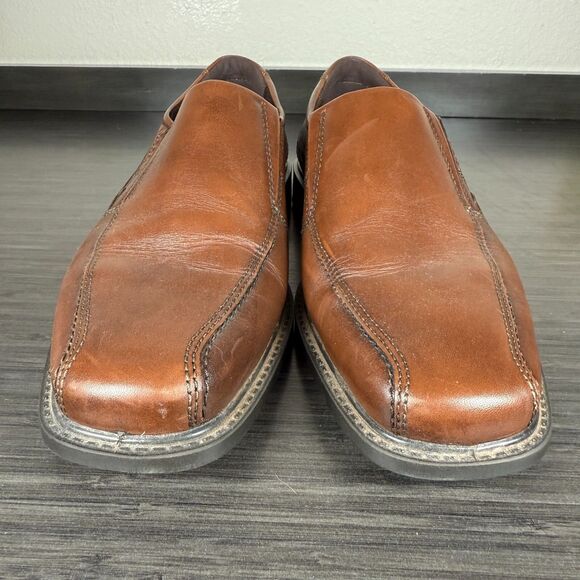 Ecco Mens Loafer Dress Shoes Helsinki US 9 9.5 EU 42 Brown Leather No Inserts main image 6